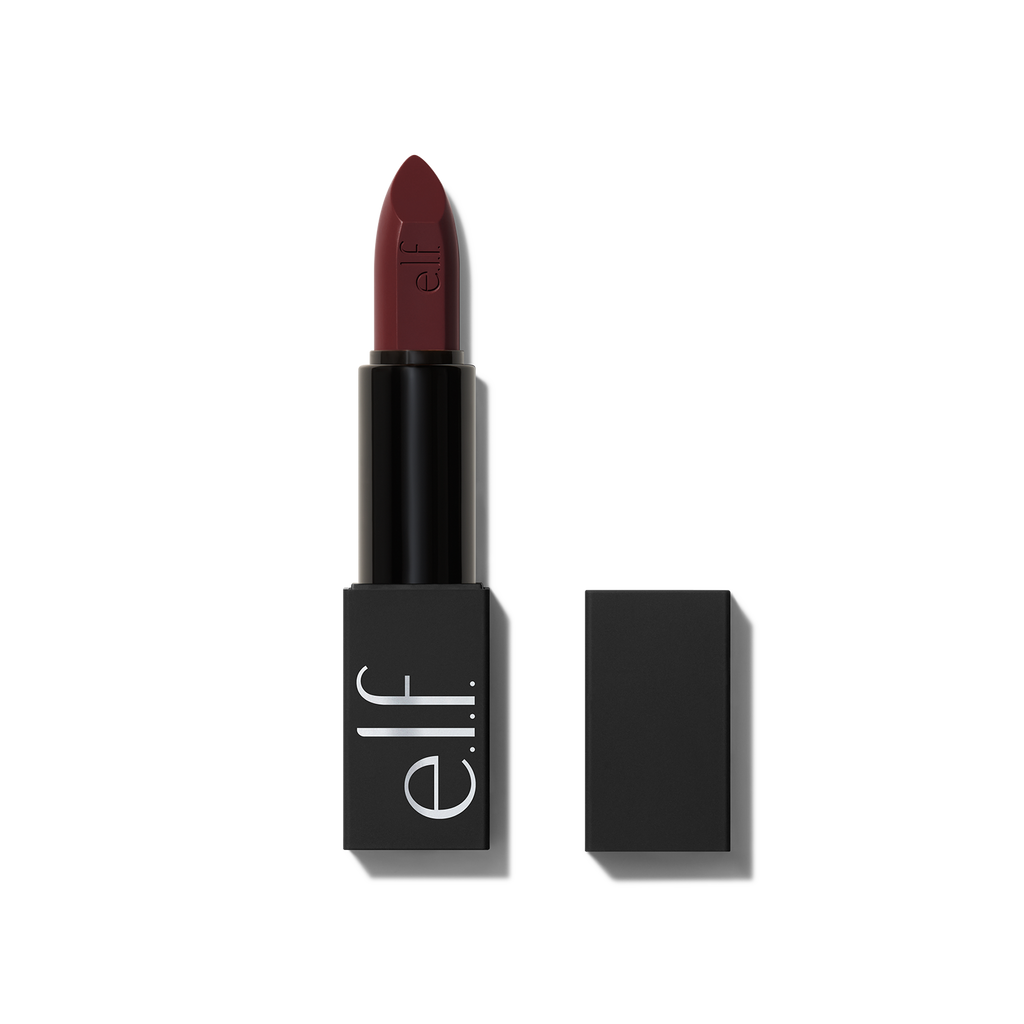 O FACE Plum Satin Lipstick - Smolder