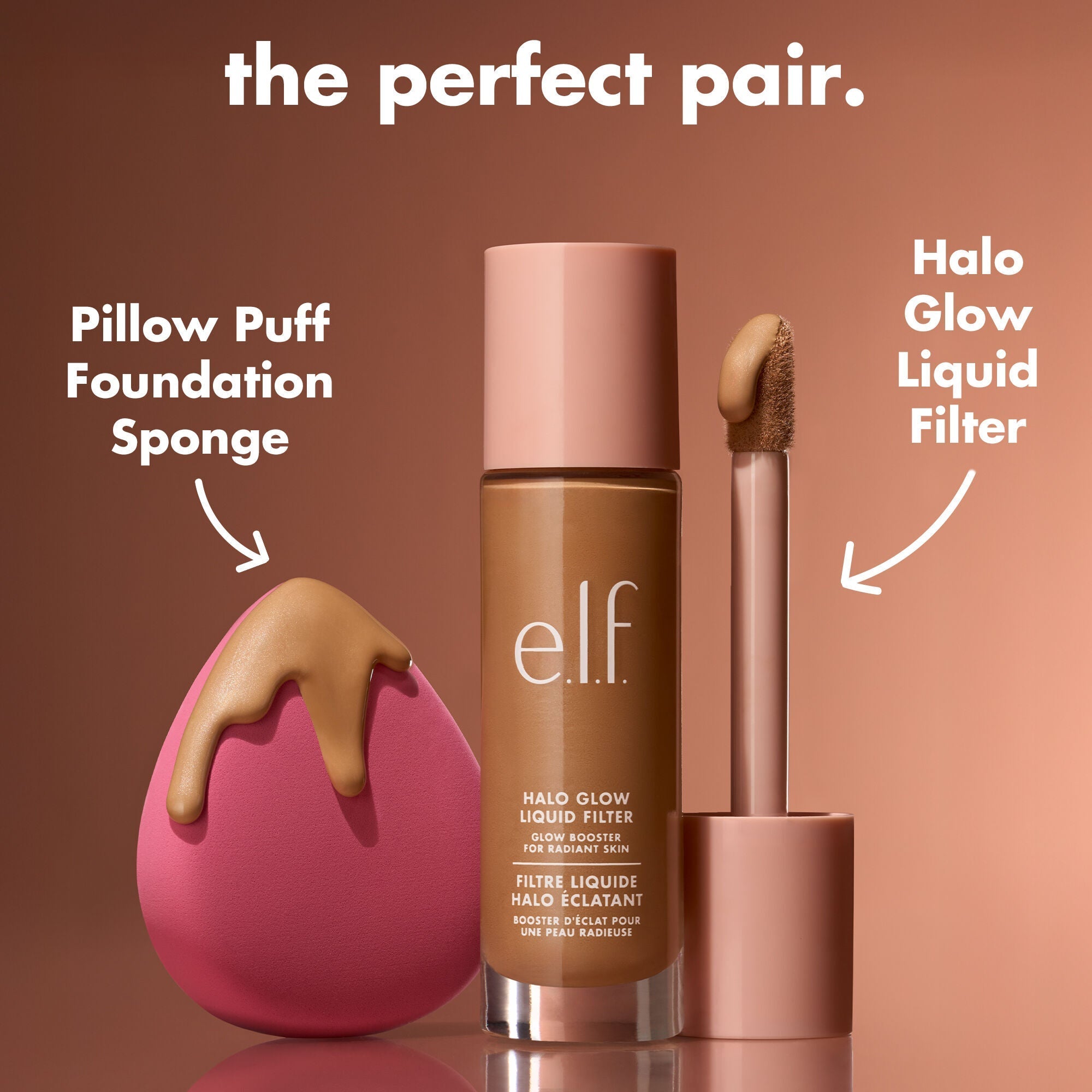 Pair the Pillow Puff Foundation Sponge with Halo Glow Liquid Filter
