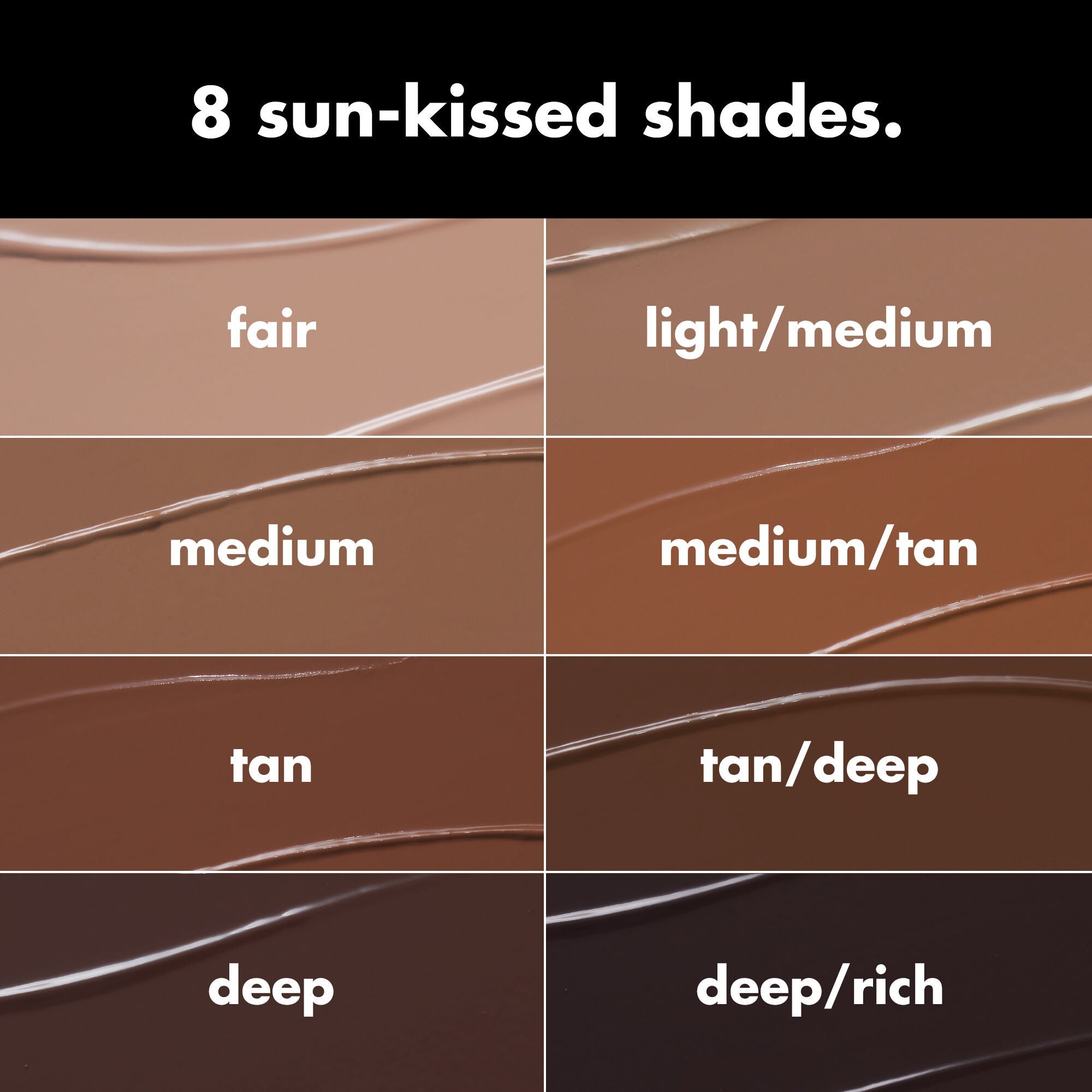 Soft Glam Cream Bronzer has 8 sun-kissed shades to choose from